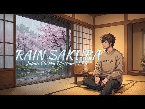 Rainy Sakura – Quiet Tea Room [lofi / Japanese Koto & Felt Piano]