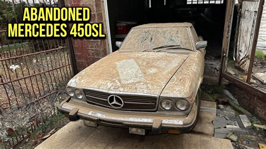 Mercedes 450SL Uncovered After 20 Years in a Garage