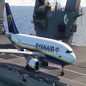 Insane Skills Pilot! Ryanair Airbus A310 Takeoff From Aircraft Carrier | Jymi Jymi II