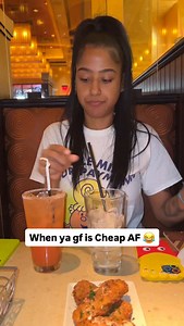 2.6M views · 34K reactions | If the restaurant offers free refills on the drinks I’m not paying for 2  #fypシ #foryou #stephandnova #relatable #couplecomedy | Steph & Nova | Facebook