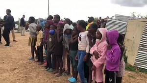 18K views · 271 reactions | CANDY GALORE: The First Lady of the United States, Dr. Jill Biden, stopped to hand Presidential M&M candy to children of the Okahandja Park informal settlement. The candy box has the signature of President Joe Biden on them. | Informanté | Facebook