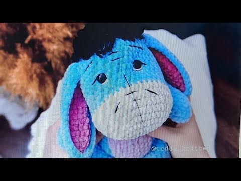 Yarnuary day 14! Making Eeyore for moms friend.