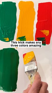 Wanna make any three colors look great together? Here’s the secret — share a little of each color with the others. Mix just a touch between them, and suddenly everything feels connected. It’s wild how a little harmony changes everything — in art and in life. Do you think the blended row looks better than the originals? | Art2Life
