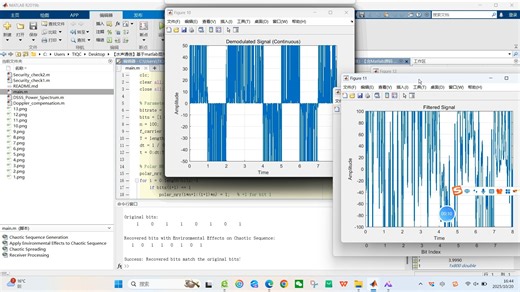 【水声通信】基于matlab混沌DSSS和逻辑地图BPSK水下通信（高斯噪声和多径效应的海洋环境）【含Matlab源码 14387期】