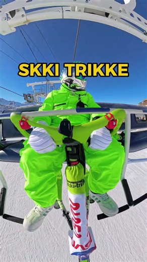 Hurt knees? Ride anyway 🔥 SKKI TRIKKE #winterfun #wintersports #viralvideos #foryoupage