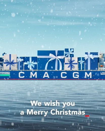 CMA CGM on Instagram: "🎄✨ On this special day, CMA CGM wishes a Merry Christmas to our customers, partners, followers, and staff members across the world. May your day be filled with laughter and happiness. Happy Holidays to all! 🌟 #CMACGM #ChristmasDay🎄"