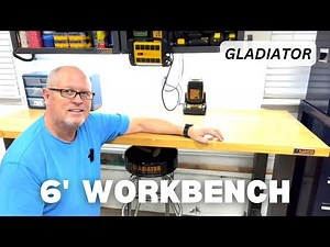 6-foot Gladiator Workbench With Heavy Duty Wood Butcher Block Top