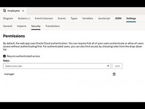Role Based UI Security in Visual Builder