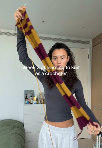 Learning to Knit: My First Scarf Project