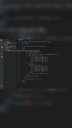 11/100||Currency Converter|| 100 day of basic project|| #coding #codecamp #codingpractices #codelife