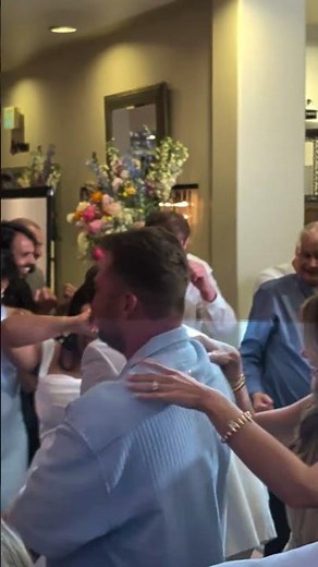 When the wedding party flash mobs choose this song 😬 #weddingreception #songrequests