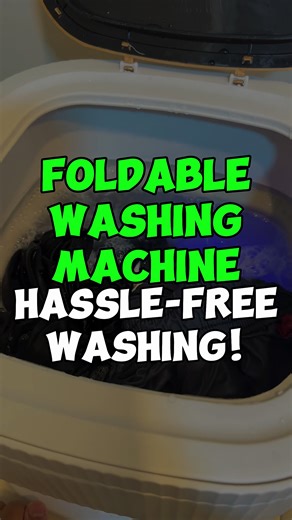 Solusyon sa Maduduming Damit: Foldable Mini Washing Machine