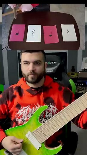 Rhythm Challenge (9 String Guitar) #Shorts