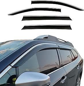 Side Window Deflector Visor for Subaru Outback 2021 SUV Tape-On Car Side Wind Vent Deflectors 4-Piece Set Rain Shade Guard