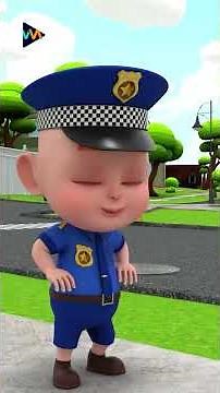 Learn Safety Rules with Police | Police Song | Rosoo Family #shorts #nurseryrhymes #kidssongs