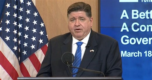 Illinois Governor Pritzker (D) Speaks to Reporters