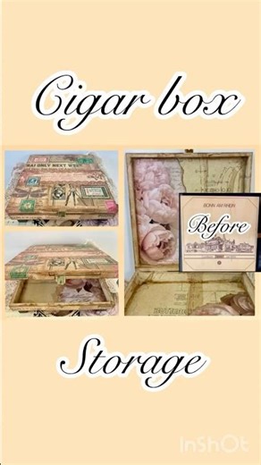 Cigar box decoupage #cigarbox #craftideas #homedecor