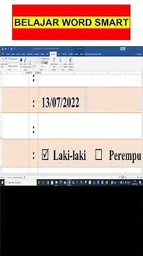 Belajar Word Date Picker di Word #Shorts