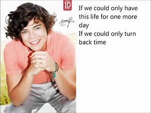 One Direction - Moments lyrics on screen