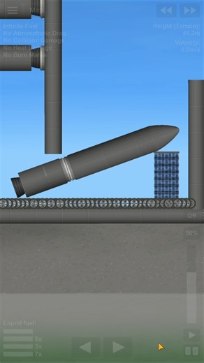 SFS NEW NASA ICBM ROCKET🌝 EP 2 #sfs #spaceflightsimulator #shortvideo