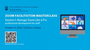 Zoom Facilitation MasterClass - Learning Design & Digital Innovation