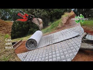 How to install Concrete Erosion Mats on Roads and Driveways - a step by step guide.