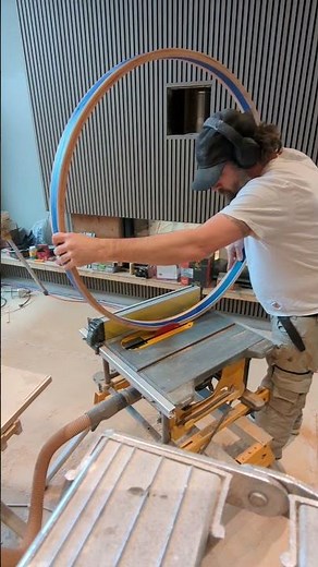 Bending and laminating some round window jamb and casing.