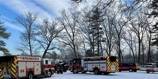 ATV rider safe after falling through ice