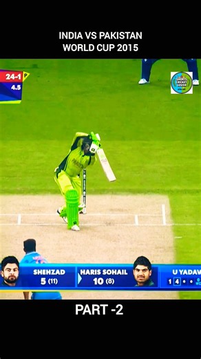 india vs pakistan world cup 2015 highlights 🔥 #cricket #shortsfeed #teamindia #shortscricketlover