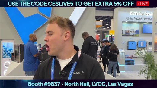 We’re officially LIVE from CES! 🚀 Join us on Day 1 as BLUETTI kicks off CES with the debut of our newest innovation — Charger 2. What’s happening live: ⚡ Guided virtual tour of the BLUETTI booth 🎤 Live reactions & quick interviews with people around the CES floor 🎁 CES-exclusive giveaways — BLUETTI limited merch only available this week Power, innovation, and real CES vibes — don’t miss our first show from the floor! | Bluetti Global