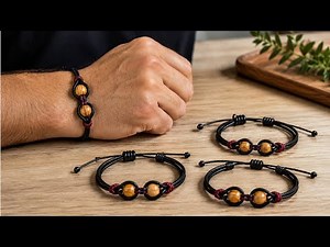 Made This Men’s Bracelet in Just 5 Minutes 😍bracelet tutorial