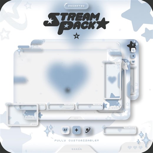 Clean Aesthetic | Animated Stream Overlay Pack - Etsy Australia