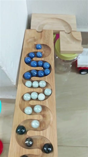 Marble Run Race ASMR #46 Wooden Ramp marble track #asmr #marblerun #marblesrace