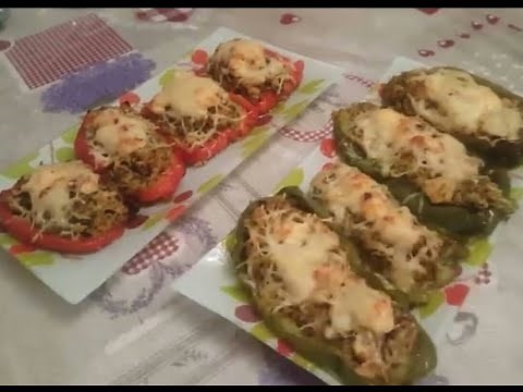 POIVRONS FARCIS AU POULET