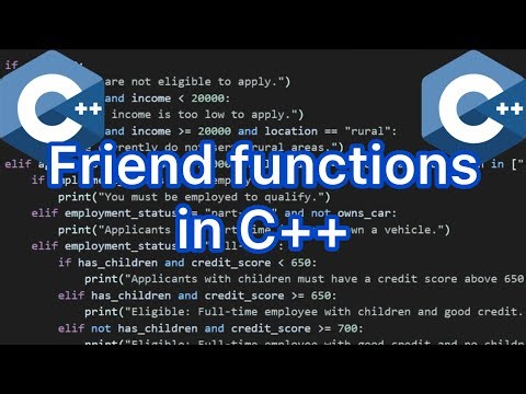 How to work with friend functions in C++?