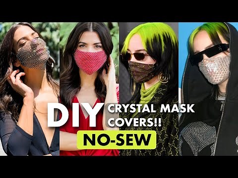 DIY: NO-SEW Crystal Mask Covers (Goes Over ANY Mask!!)
