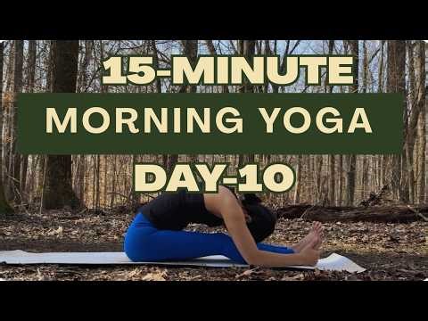 YogaFit – 15 Minute Morning Yoga Flow for a Healthy Body & Mind | Day 10 Strengthen & Shine