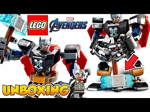 LEGO THOR MECH ARMOR - Armadura Robótica de Thor - UNBOXING RESEÑA