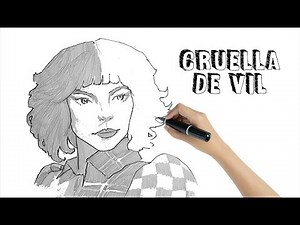 How to Draw Cruella de Vil from Disney’s Cruella