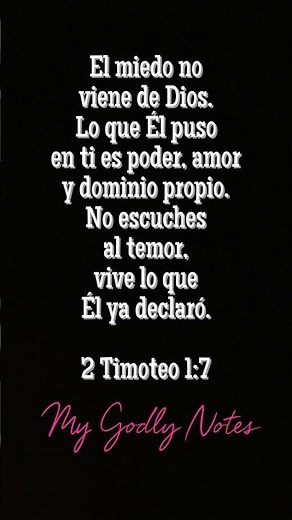 😨El Miedo No Viene de Dios | Vive el Poder, Amor y Dominio Propio - 2 Timoreo 1:17