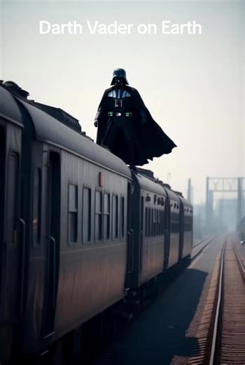 Darth Vader on earth #darthvader #starwars #AI