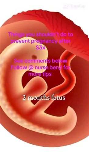 Things you should NOT do to prevent pregnancy after sex ❌ (Be informed!) 🚫 Washing or douching the vagina immediately after sex Sperm enters the cervix within seconds. Washing cannot remove it and only increases infection risk. 🚫 Urinating after intercourse Peeing helps prevent UTIs, not pregnancy. The urinary opening and vagina are different. 🚫 Drinking salt water, alcohol, lime, ginger, bitter leaf, or herbs These do NOT kill sperm. They can damage your stomach, kidneys, and liver. 🚫 Jumpi