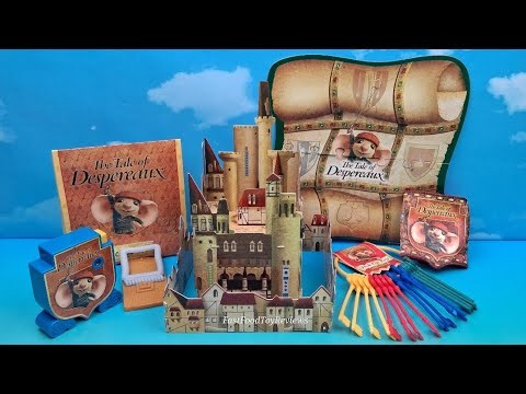 2008 THE TALE OF DESPEREAUX set of 5 WENDY'S MOVIE COLLECTIBLES VIDEO REVIEW
