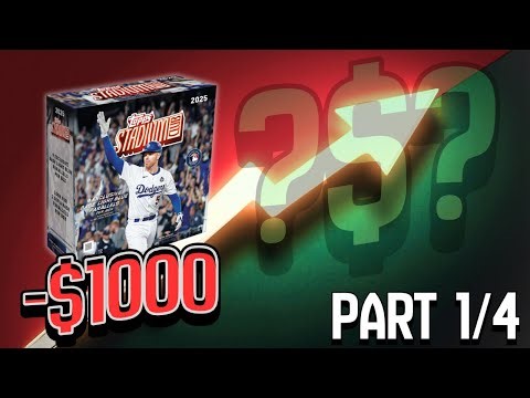2 RC AUTOS!! FULL CASE PROFIT CHALLENGE- 2025 TOPPS STADIUM CLUB MEGAS - PART 1 of 4