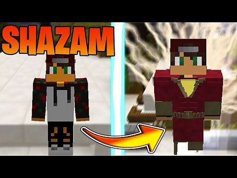 NOW I HAVE SHAZAM POWERS IN MINECRAFT! IT'S EPIC | minecraft