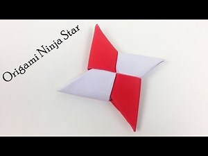 How to Make Easy Ninja Paper Star - DIY Origami Paper Ninja Star (Shuriken) | Simple Daily Origami