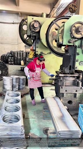 High-Precision Metal Stamping Process Industrial Manufacturing: How Water Stop Steel Plates Are Made
