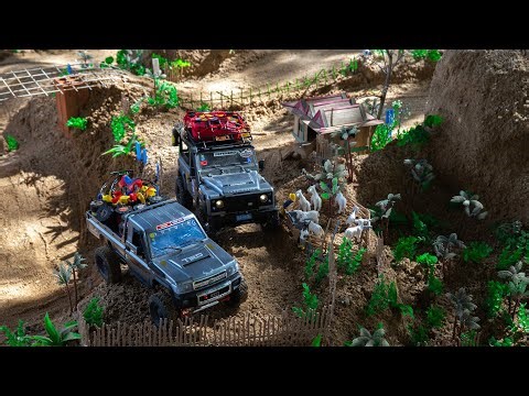 Epic RC Off Road Adventure Scale Land Rover & Toyota on Extreme Trails