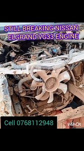 NISSAN ELGRAND VG33 ENGINE BREAKING FOR SPARES. WE SALE online #toyotahiecelatestforsale #hinodutro3tonsforsale #fordescapebtrakingforspares #cell0768112948 Part 7 | George Mubalu