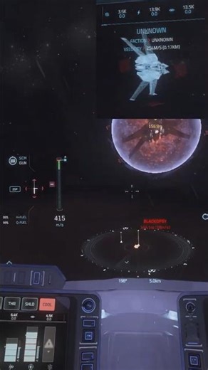 Scorpius Antares shut down over Daymar OLP in Star Citizen #starcitizen #gaming #ytshorts #space